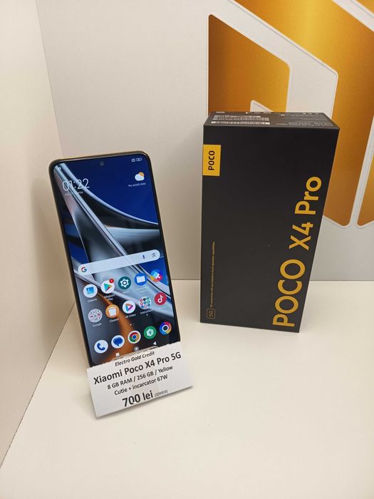 Xiaomi Poco X4 Pro 5G 8GB RAM/256GB/Yellow/Cutie+Incarcator 67W ID9959