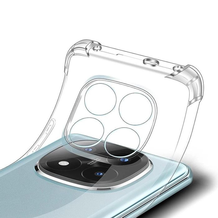 Прозрачен силиконов удароустойчив кейс за xiaomi redmi note 14 pro+ pl