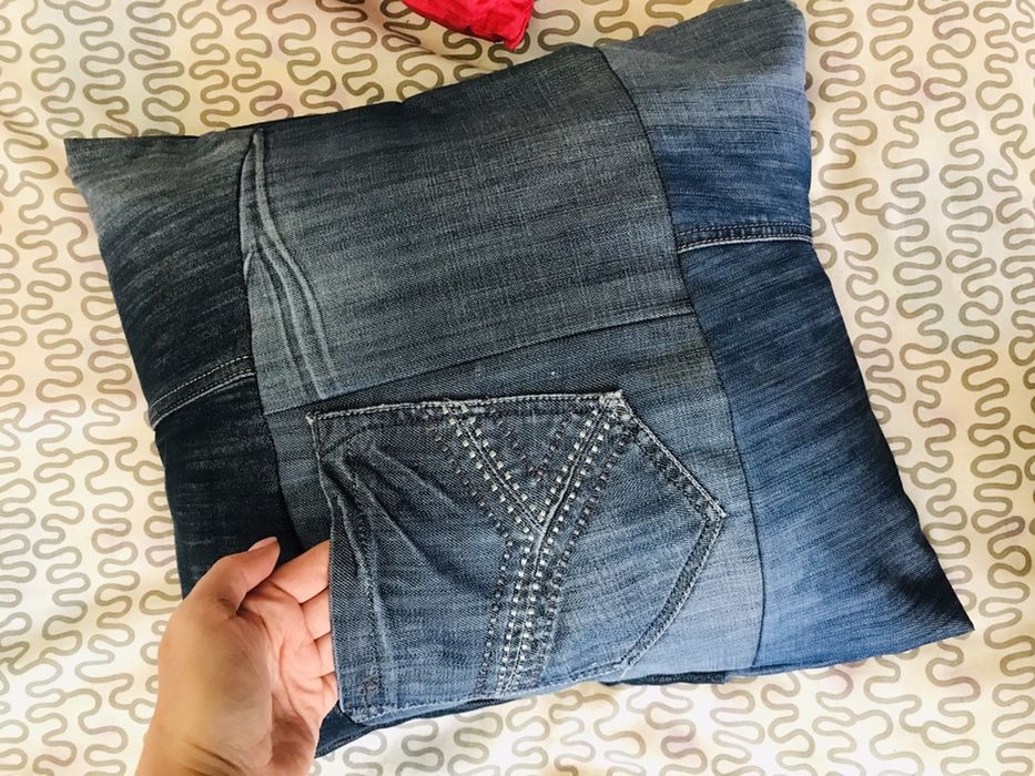 Нови дънкови възглавнички, интересен модел -  3бр.само за 9.90