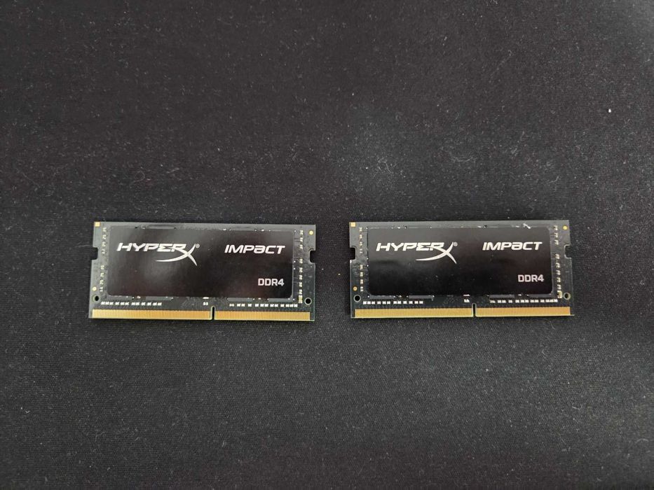Memorie laptop 32GB (2x16) HyperX Impact Kingston 16GB 2400MHZ DDR4 Non-ECC CL14 SODIMM HX424S14IB/16 BLACK