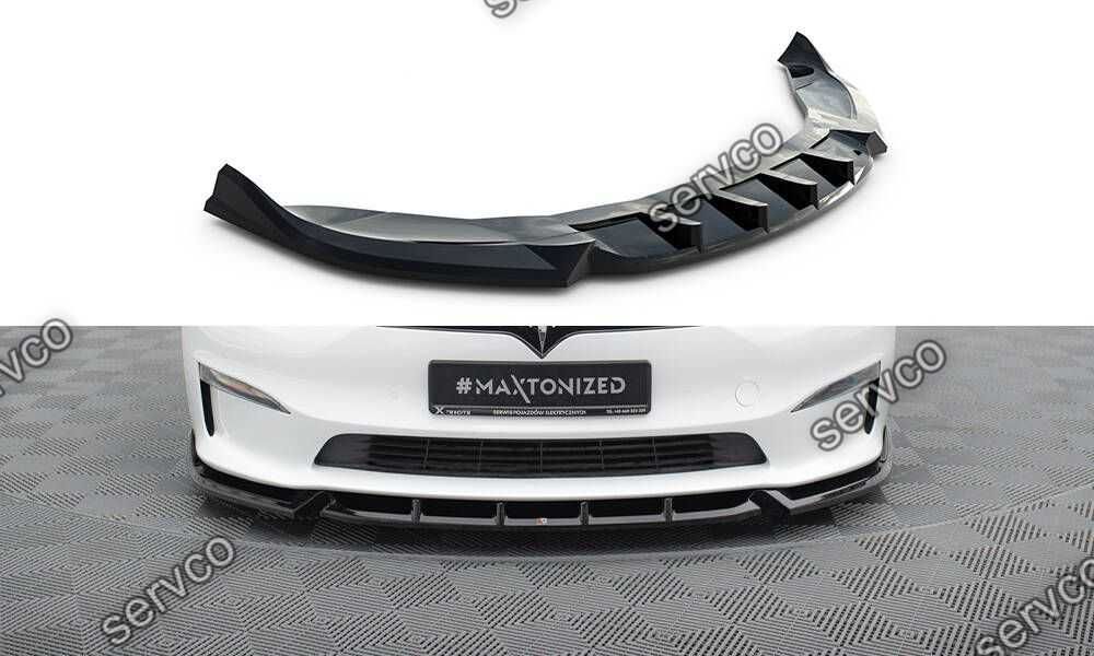 Prelungire bara fata Tesla Model S Plaid Mk1 2021- v2 - Maxton Design