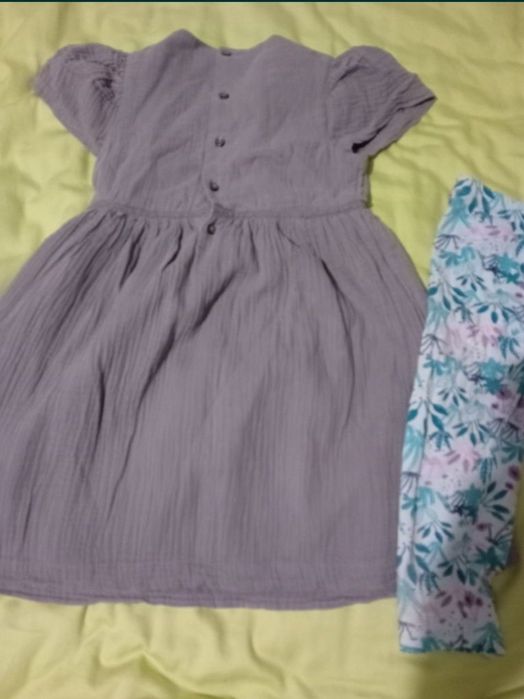 set lot 4 hainute 7 8 ani 128 134 2 rochite vara + 2 perechi pantaloni