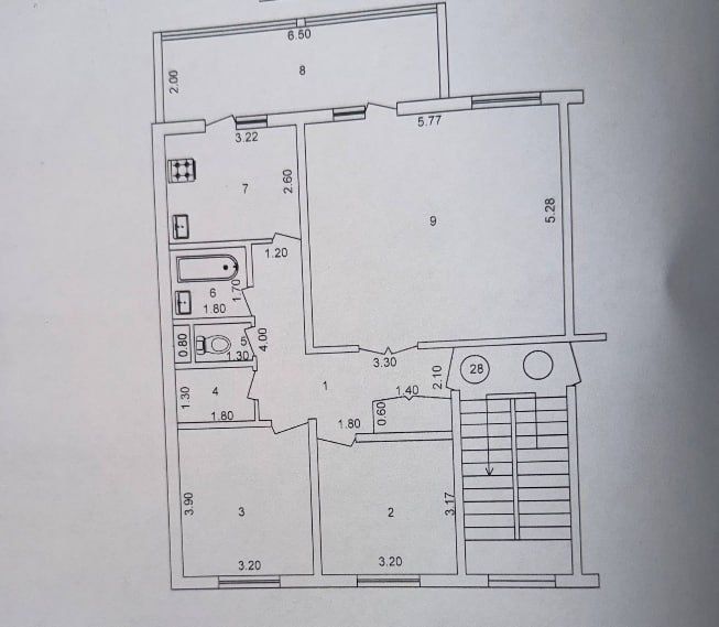 Продается 4/2/5 92м2, ор-р: Рисовый базар