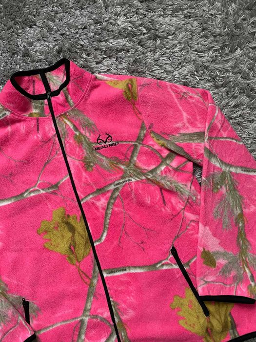 polar de vanatoare realtree roz