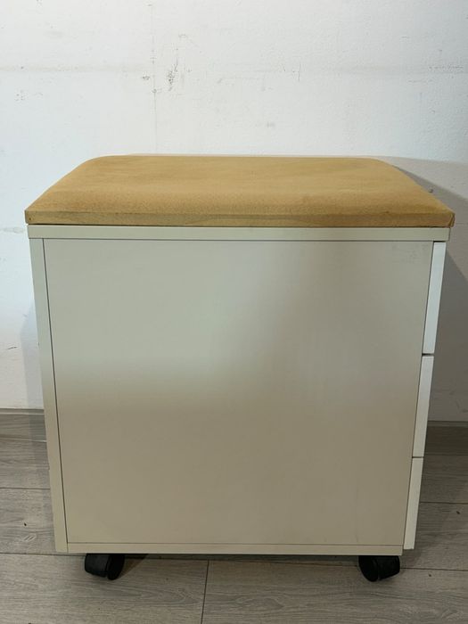 Rollbox cu 3 Sertare, Taburet; Mic Dulap Birou; Comodă; Casetieră; Noptieră
