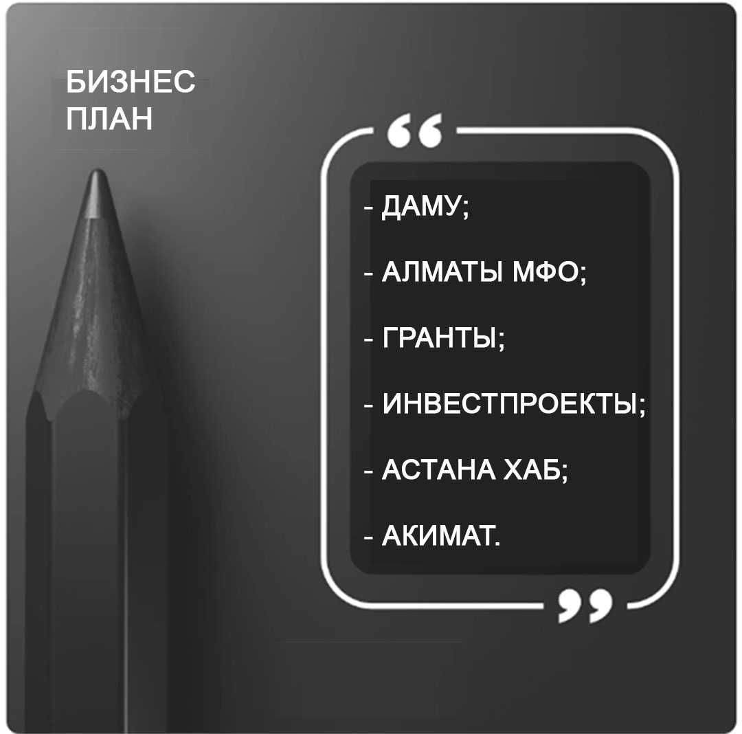 Бизнес план ДАМУ, Бизнес план для инвестора: 60 000 тг. - Продажа бизнеса  Алматы на Olx