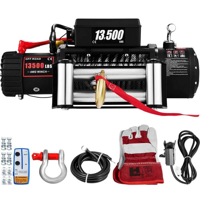 Troliu Electric 13.500 LBS | 6.1 Tone | Cablu Oțel | Transport Gratuit