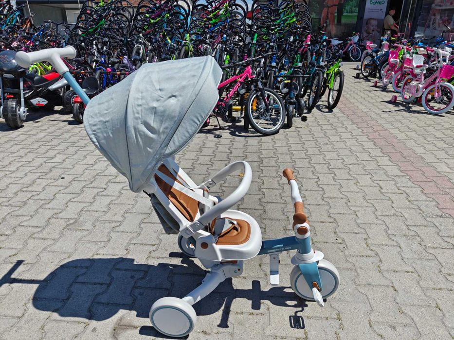 BYOX Детска триколка COMPACTO 4в1 син
