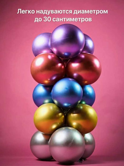 Шары Разноцветные Набор 50 шт для Всех ПРАЗДНИКОВ – Насос в ПОДАРОК