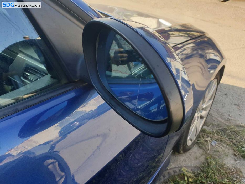 Oglinda Dreapta Electrica Fara Pliere Rabatare BMW Seria 3 E90 E91 2004 - 2007 Culoare Montegoblau Metallic Toledoblau A51/5 [C0905]