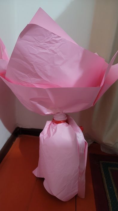 Салфеткадан жасалған гүл