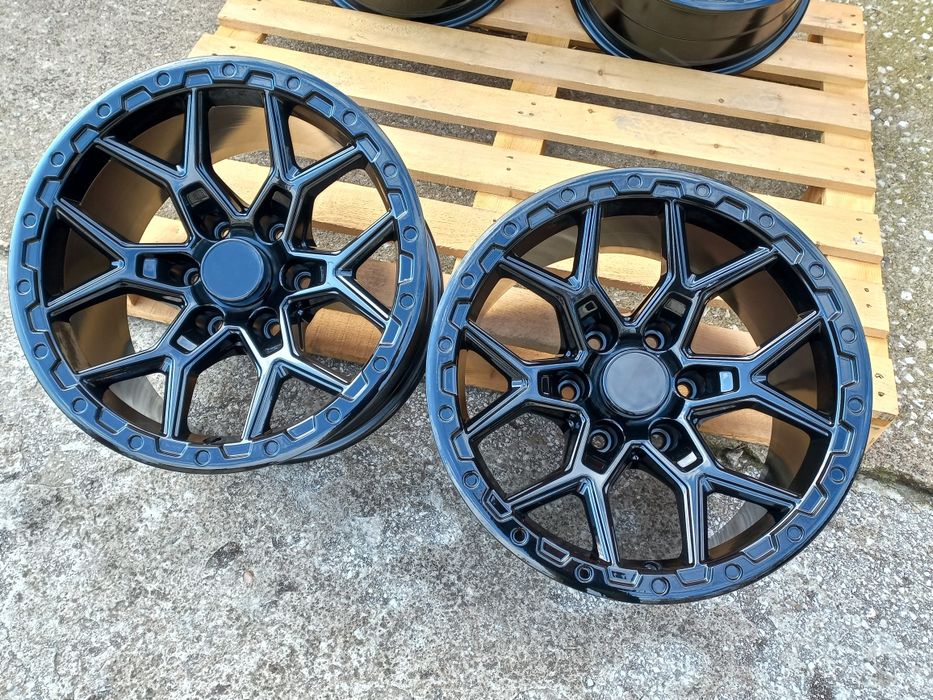 17"6x139.7 OFFRoAd 9ж ет-12 Nissan Toyota Mitsubushi Ram Jeep Piano Black Чисто Нови