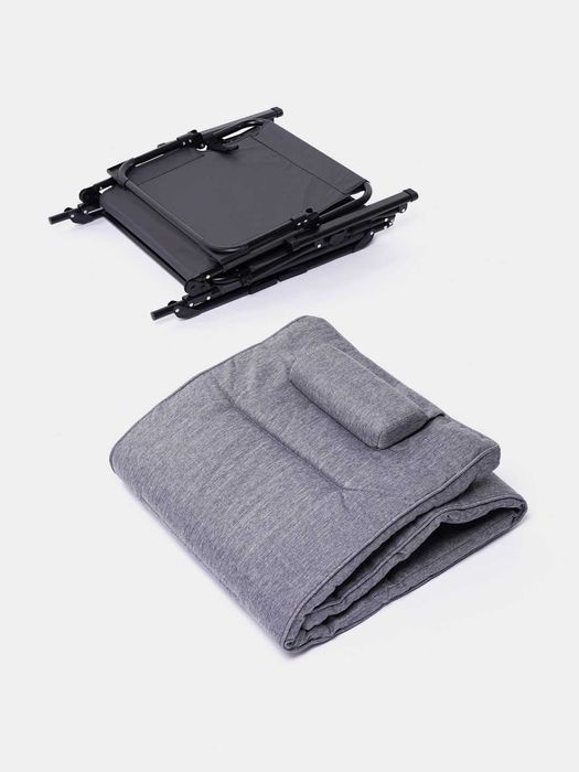 Раскладное кресло и кровать, 2 в 1 серый, мебель