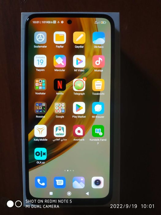 Redmi note 10 S kafolati bilan