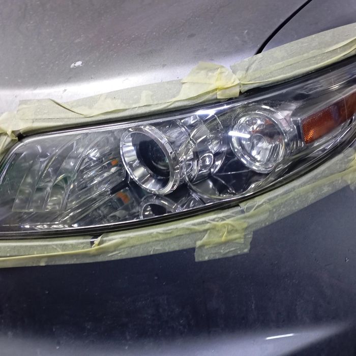 Полировка фар авто