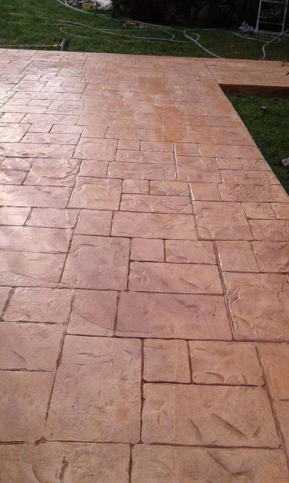 Beton amprentat elicopterizat pavaj pavele construcții tencuială gard