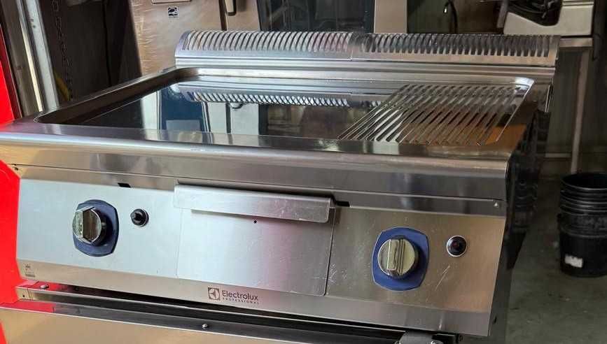 Gratar / Fry-top Electrolux Gaz, plita mixta - neteda + striata