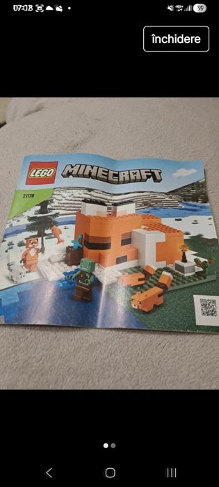 LEGO Minecraft 21178 - Cabana Vulpii (The Fox Lodge)