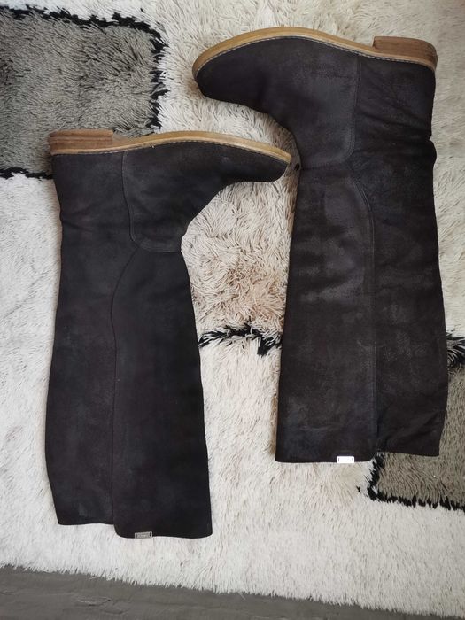 Daris ботуши, черни, естествен велур