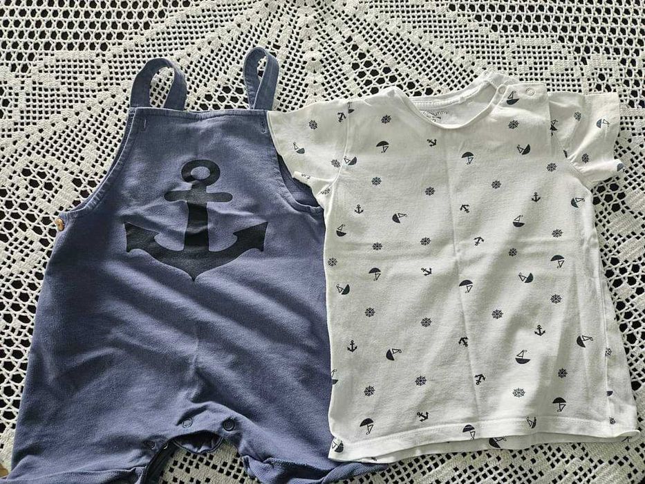 Детски летен комлект с морски мотиви , размер 98