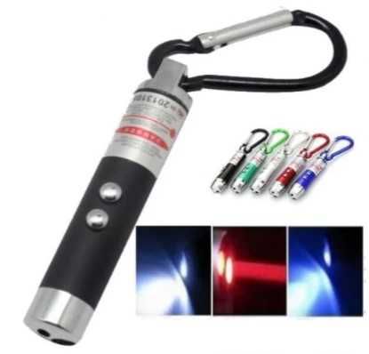 Ключодържател 4в1 с UV фенер за проверка на пари евро, лазер и фенер