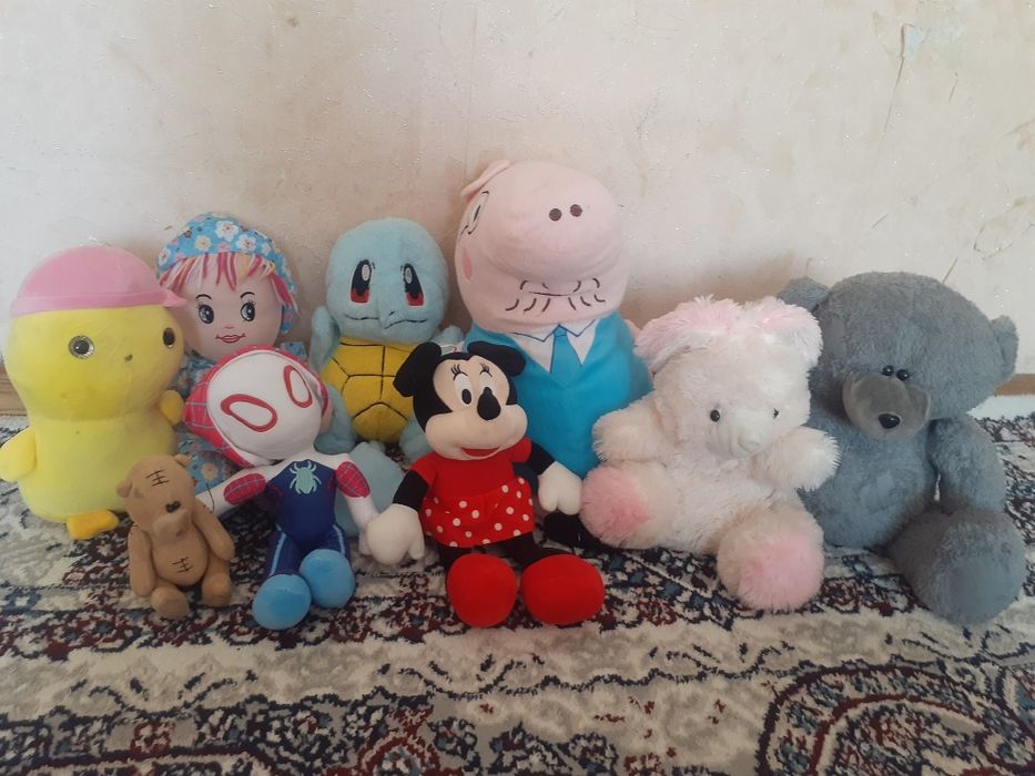 Sifati yaxshi yumshoq toza o'yinchoqlar