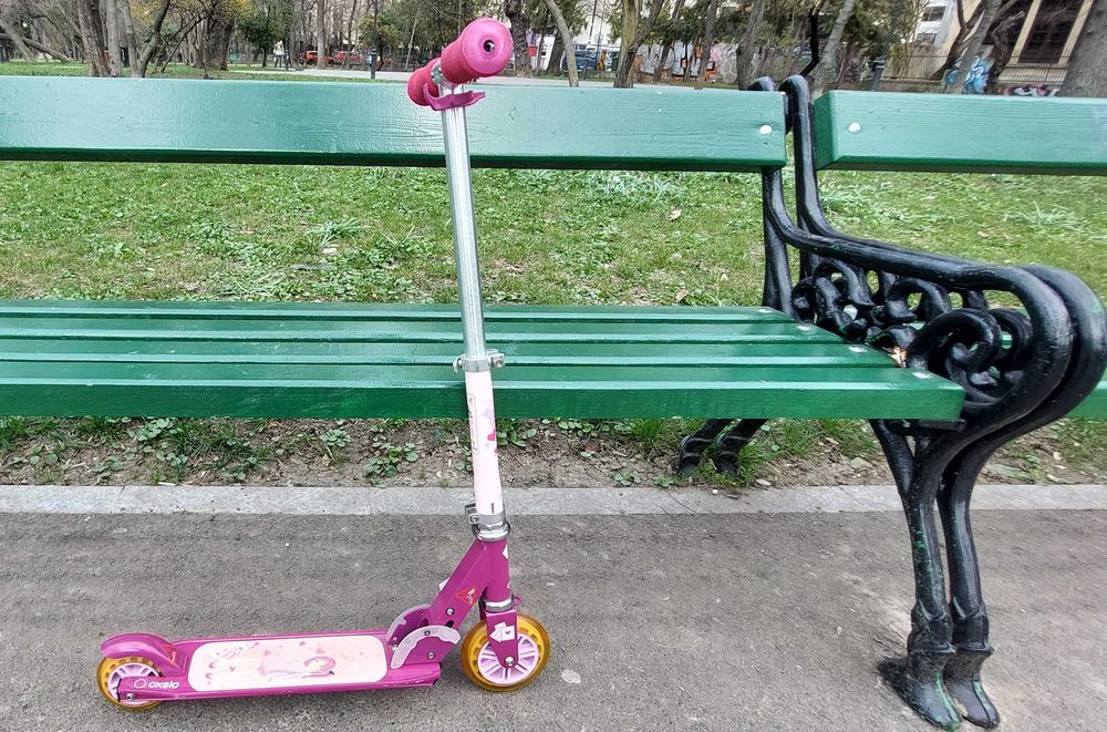 Oxelo Play 3 - scuter (trotineta) pentru copii (roz)