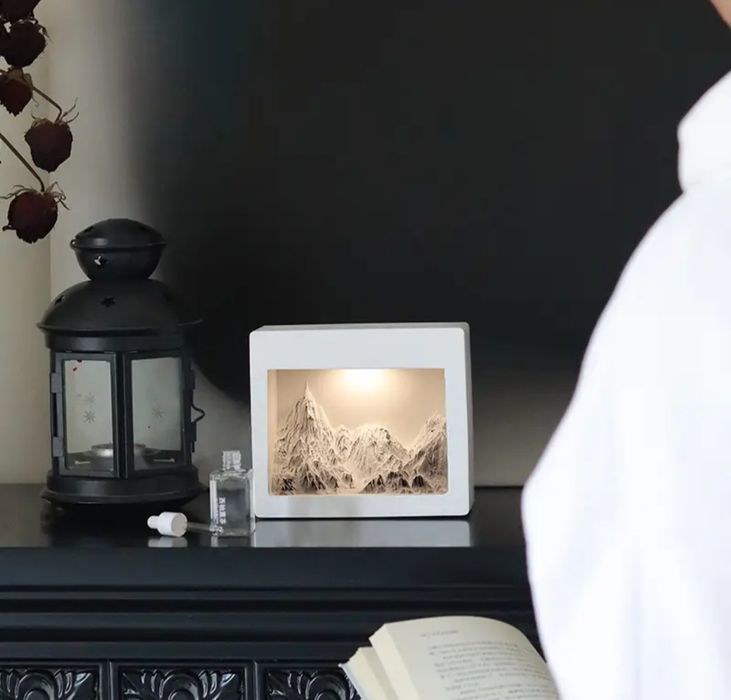 Светильник/ночник горы (белые)