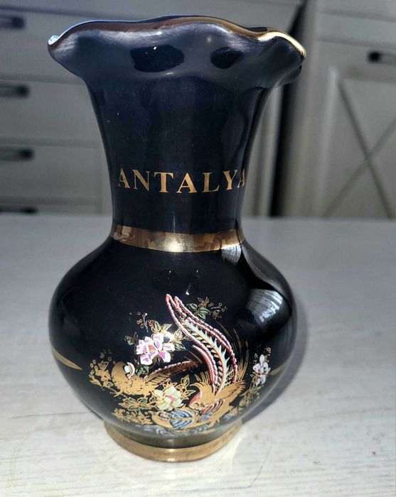 Vaza albastru cobalt, superba!