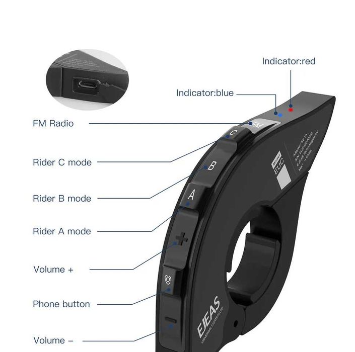 EJEAS EUC Bluetooth дистанционно управление съвместимоQ2/E300/Q7/V4/E6