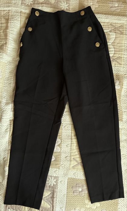 Дамски черен панталон ZARA