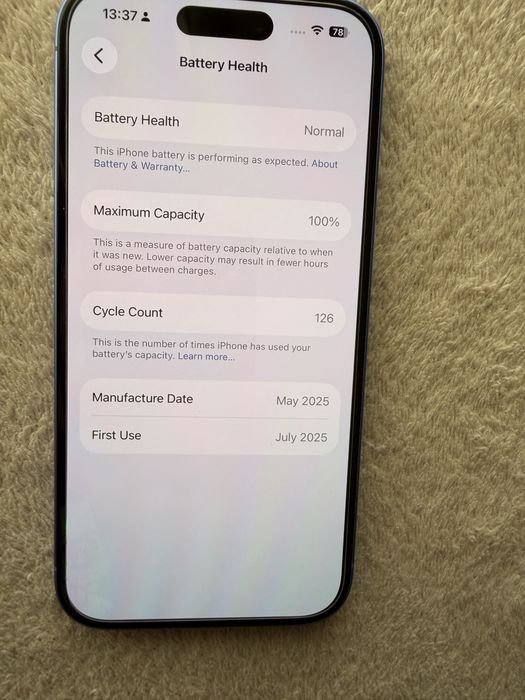 Iphone 16 Blue 128Gb на 2 месеца