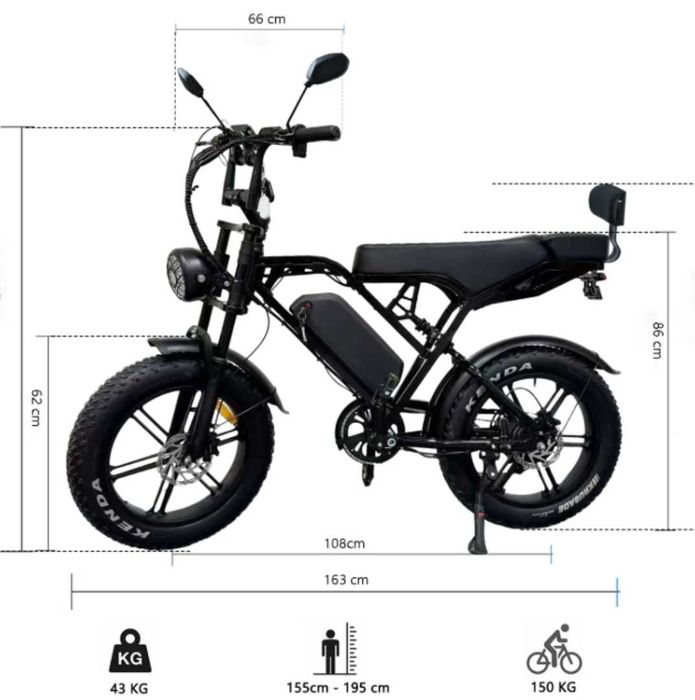 Електрически велосипед X80 Ultra 500W **НОВИ**