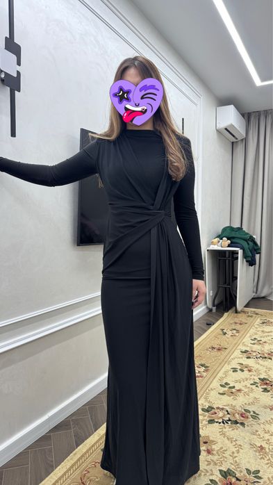 Вечерние черное платье