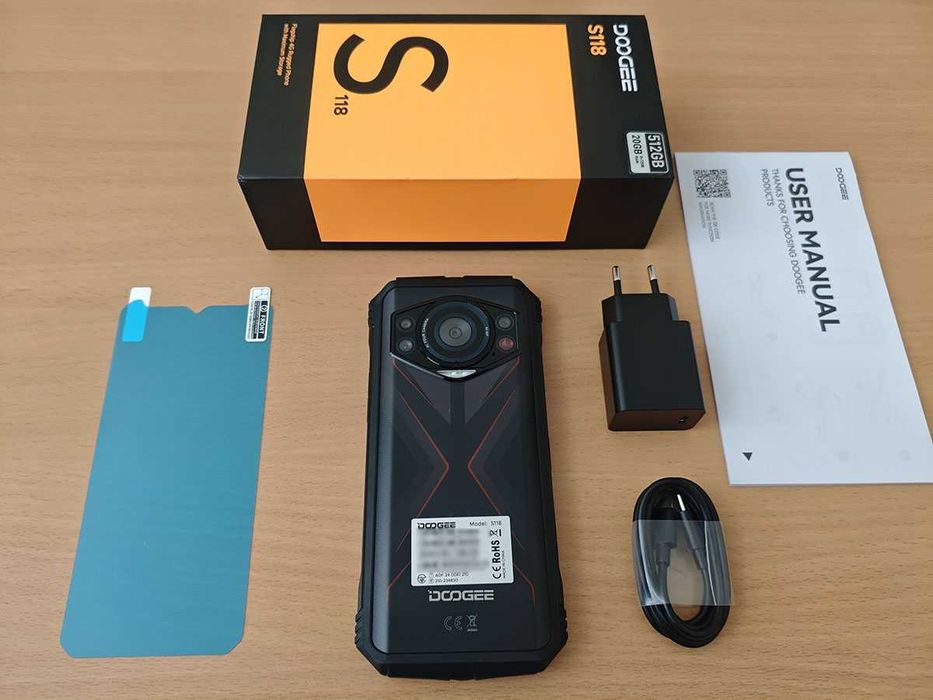 Нов Doogee S118, 512гб, удароустойчив, 10800mah, нощна камера