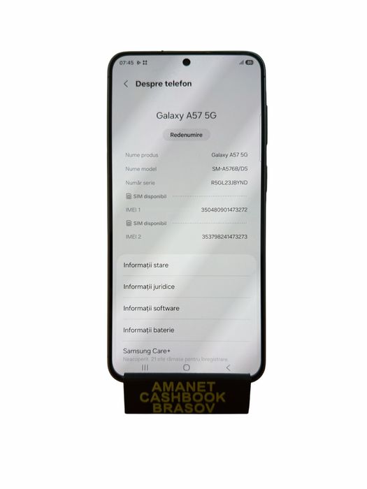 Samsung A57 5G - 128 GB Memorie / Cashbook Amanet Brasov