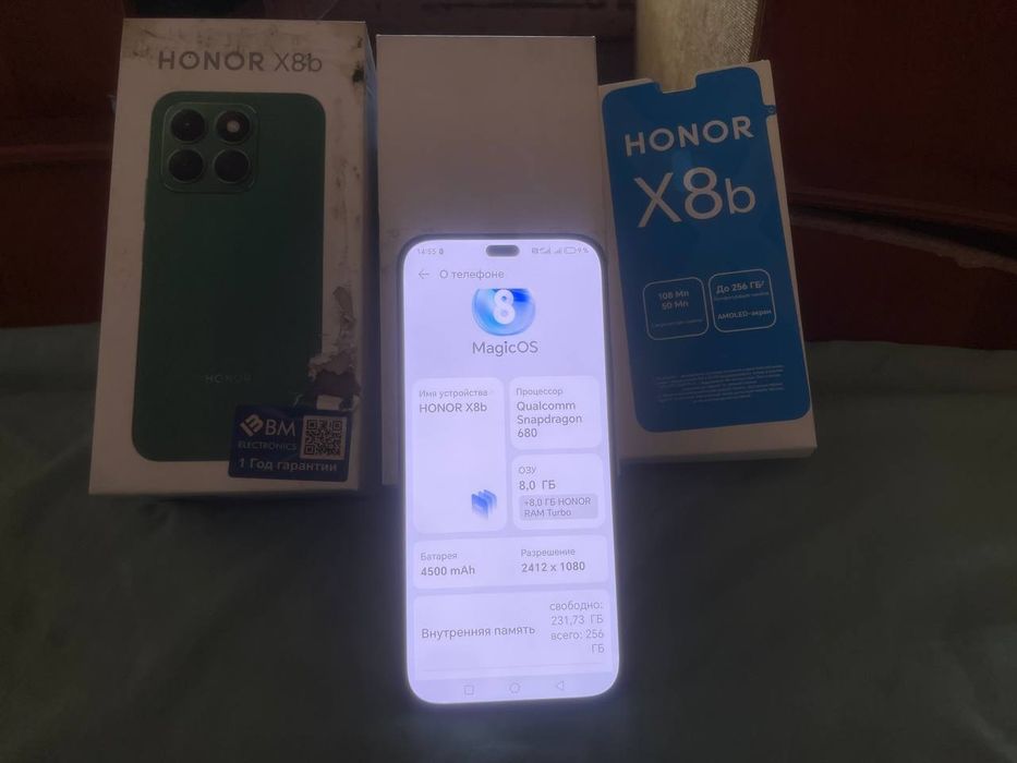 HONOR X8b. 16/256g. Kamera 108 Mp. Srochno.