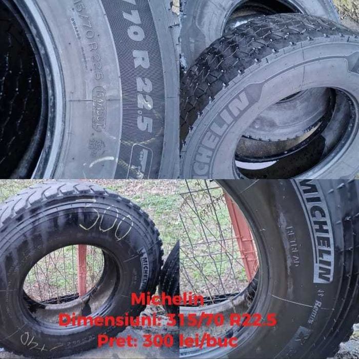 Anvelope camion/tir R22.5 Continental, Pirelli, Dunlop, Michelin