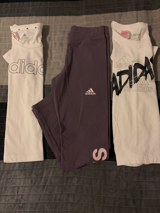 Lot haine sport Adidas - fete- 9 - 10 ani