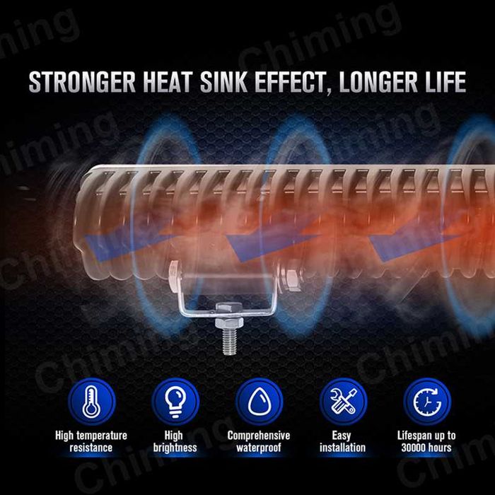 LED бар със стойка за номер комбиниран с габарит