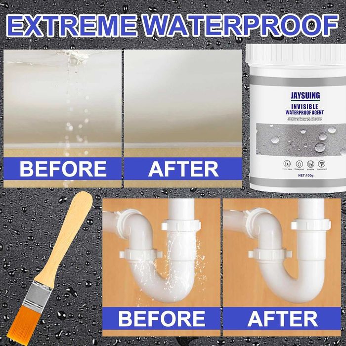 Водоустойчиво прозрачно лепило против течове, Уплътнител