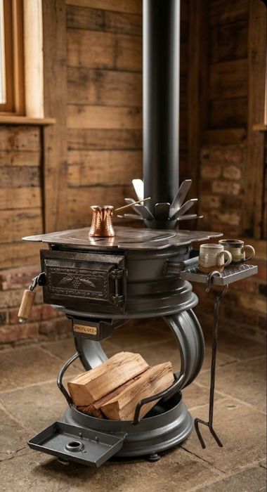 Soba artizanala pentru gatit in aer liber