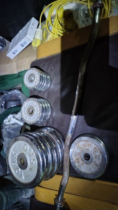 Set Profesional Fitness York – 48 KG – Bară EZ + 18 Discuri Oțel Croma