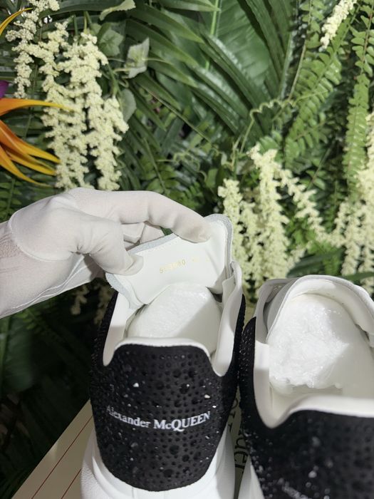 Alexander McQueen Oversized Black Crystals
