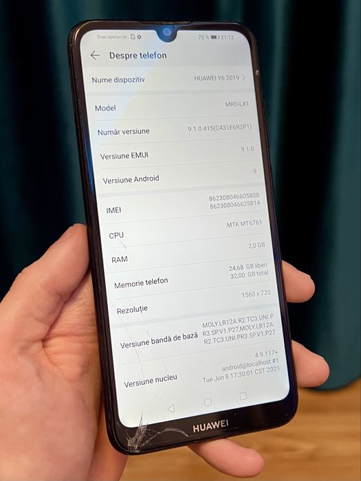 Huawei Y6 2019 functional folie cablu incluse