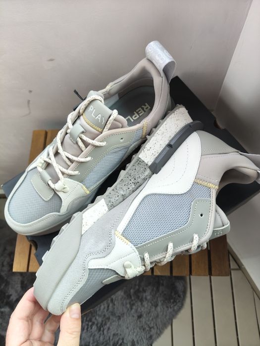 Replay Field Edge sneakers bărbătești gri cu alb mărimea 42 noi originali