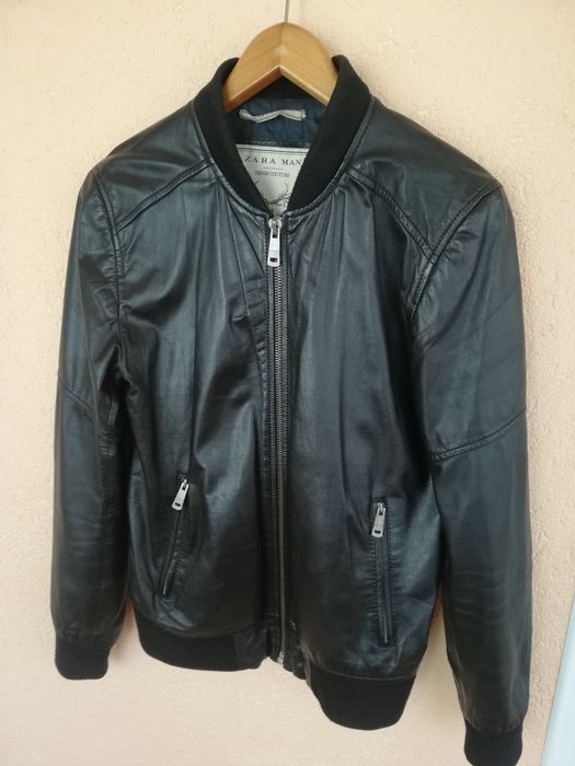 Geaca piele bărbati Zara Man L bomber