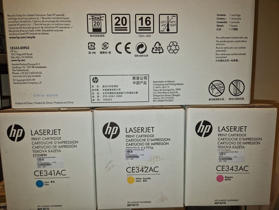 Toner HP Laserjet CE341AC, CE342AC, CE343AC