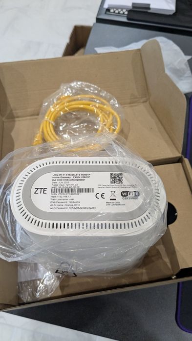 ZTE Ultra Wi-Fi 6 Mesh ZTE H3601P Nou Cutie Router