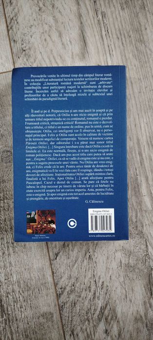 Enigma Otiliei de George Călinescu